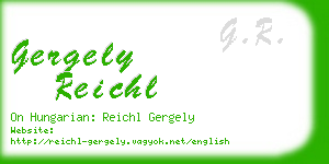 gergely reichl business card